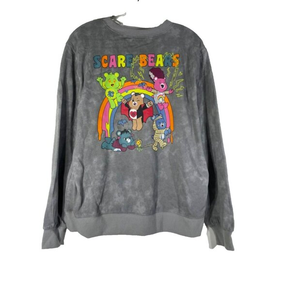 Care Bears X Universal Monsters Sweatshirt Womens Juniors Small 4-6 Gray - Picture 4 of 12